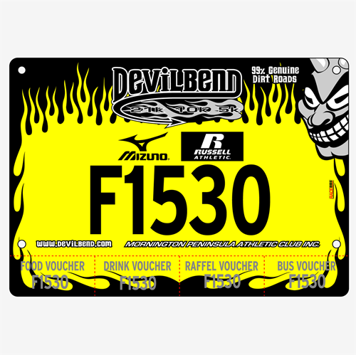 Show details for Full Colour Two Sided Race Bibs with Tear off Tags