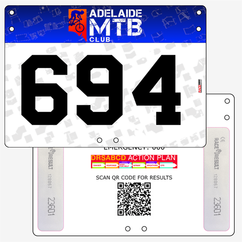 Picture of Full Colour Two Sided Standard Bike Plates