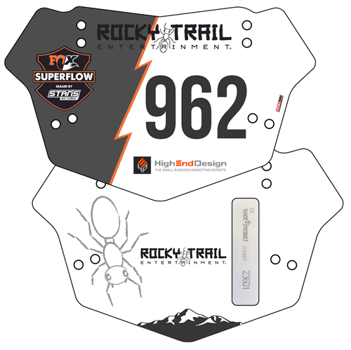 Show details for Full Colour Front, Black and White Reverse Premium Bike Plates
