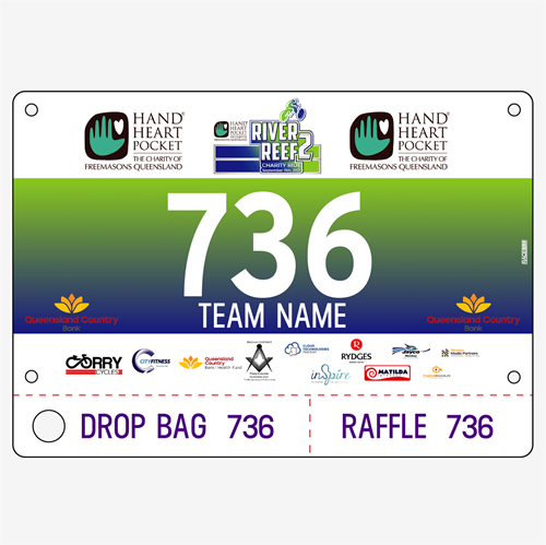 Show details for Full Colour Two Sided Race Bibs with Tear off Tags