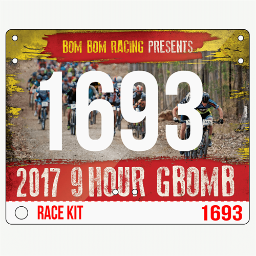 Show details for Full Colour Front, Black and White Reverse Economical Race Numbers with Tear off Tags