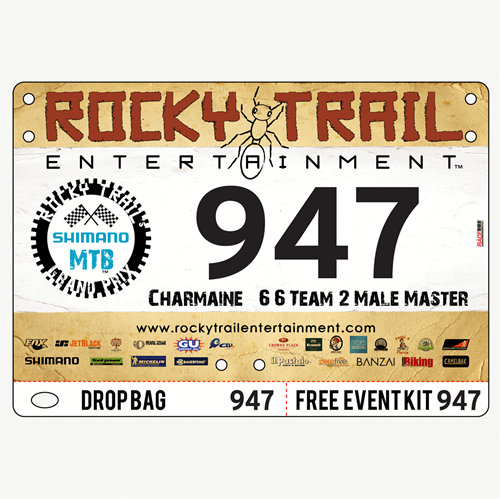 Show details for Full Colour One Sided Economical Race Numbers with Tear off Tags