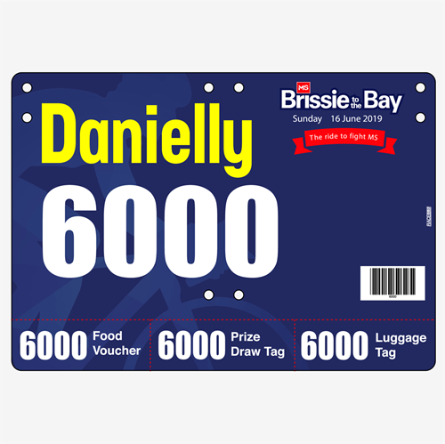 Show details for Full Colour One Sided Race Bibs with Tear off Tags