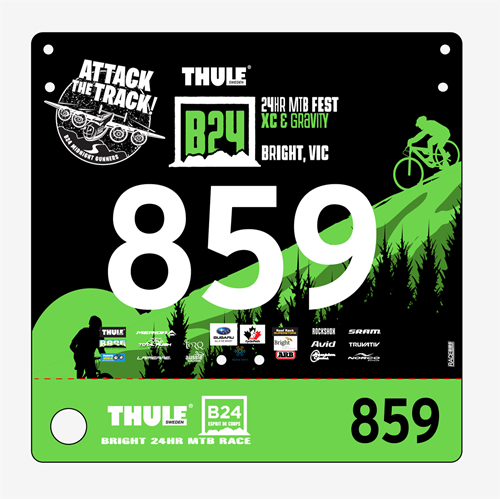 Show details for Full Colour One Sided Economical Race Numbers with Tear off Tags