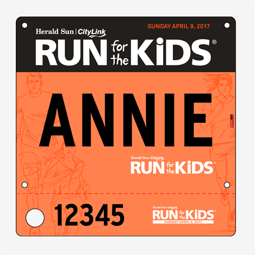 Show details for Full Colour Two Sided Race Bibs with Tear off Tags