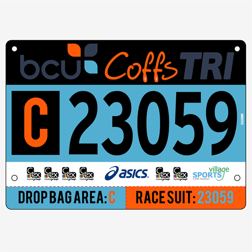 Show details for Full Colour One Sided Race Bibs with Tear off Tags