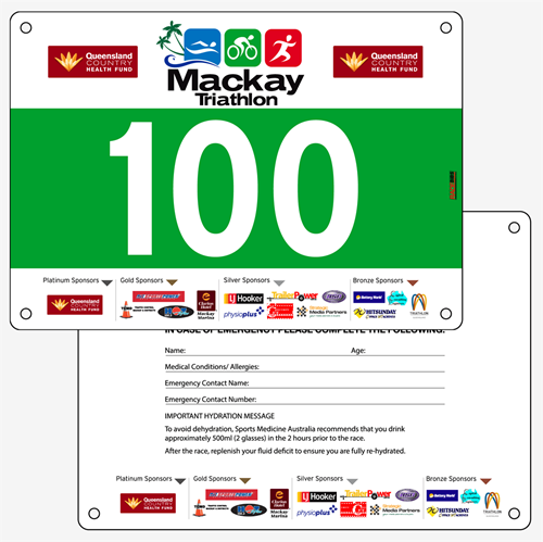 Picture of Full Colour Two Sided Race Bibs