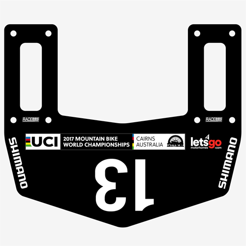 Show details for Full Colour Front, Black and White Reverse Premium Bike Plates