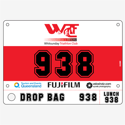 Show details for Full Colour One Sided Race Bibs with Tear off Tags