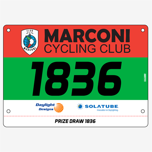 Show details for Full Colour Front, Black and White Reverse Race Bibs with Tear off Tags