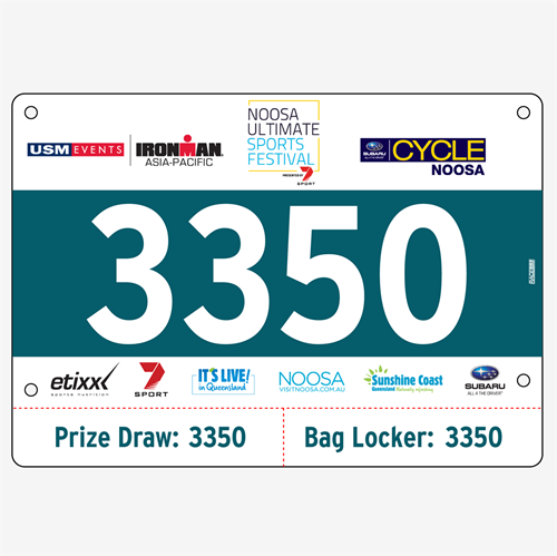 Show details for Full Colour Two Sided Race Bibs with Tear off Tags